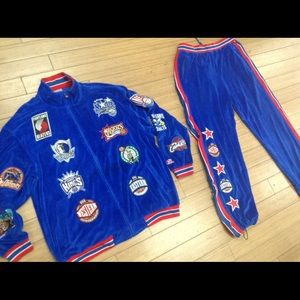 NBA vintage suit velour size xl basketball jacket